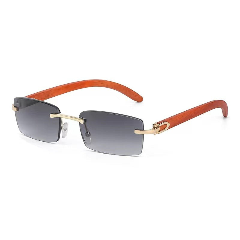 Gafas de sol con bisagra de metal para la lente sin borde para la bisagra de metal